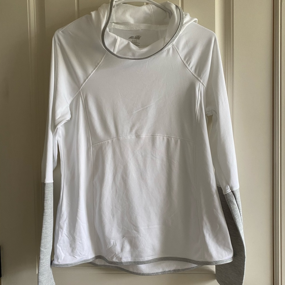 White Workout Hoodie